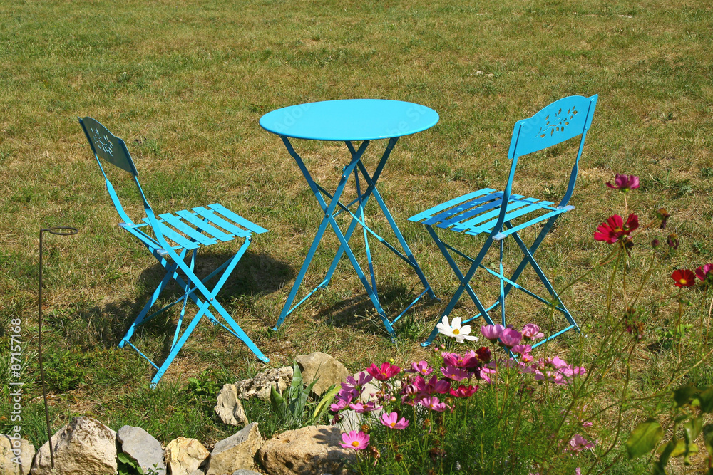 Fototapeta premium salon de jardin