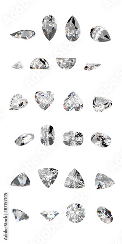 Fototapeta Naklejka Na Ścianę i Meble -  Low poly Outline Diamond. Jewelry Background. brilliant grid