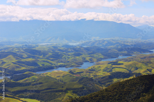 Landscape with hills and river of  National park, Brazil © jantima