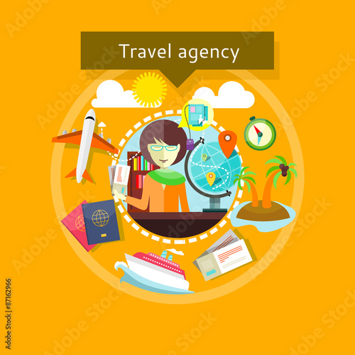 Travel Agent with Tickets in Hands Types of travel