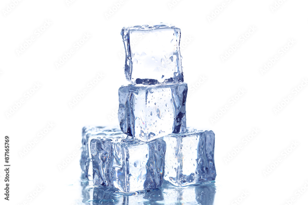 Ice cubes isolated on white Ice cubes isolated on white