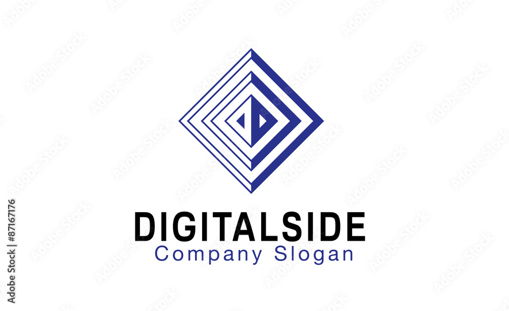 Digital Side Logo Template Digital Side Logo Template