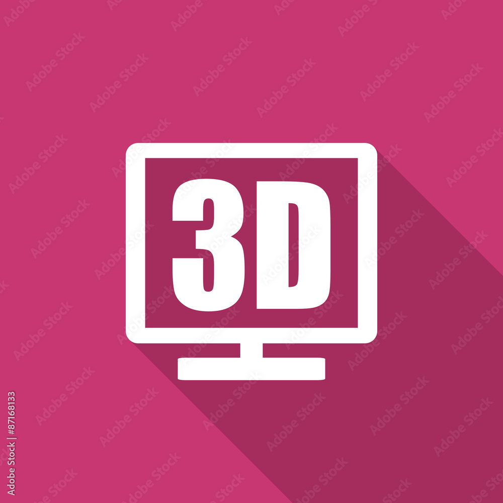 3d display flat design modern icon 3d display flat design modern icon