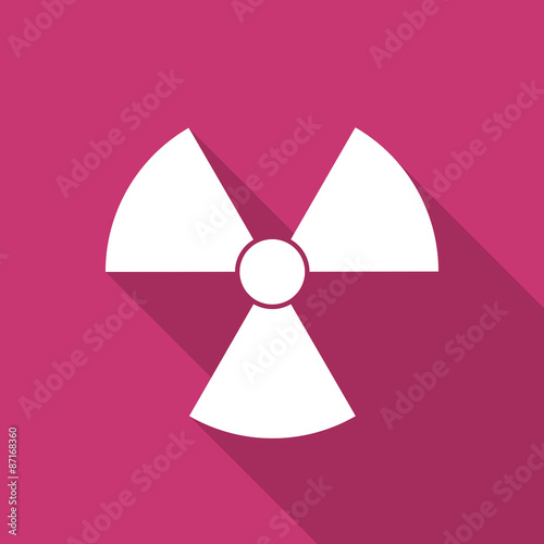 radiation flat design modern icon