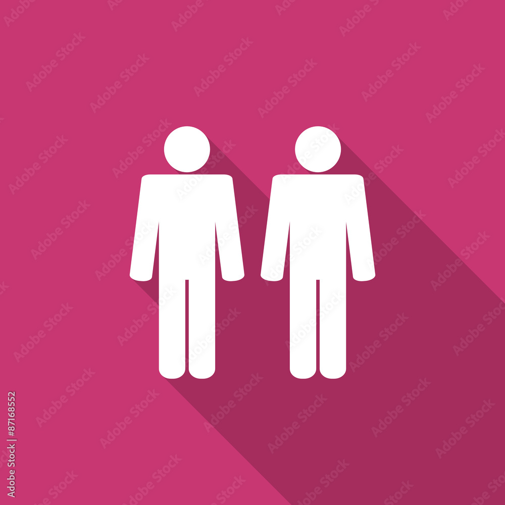 couple flat design modern icon couple flat design modern icon