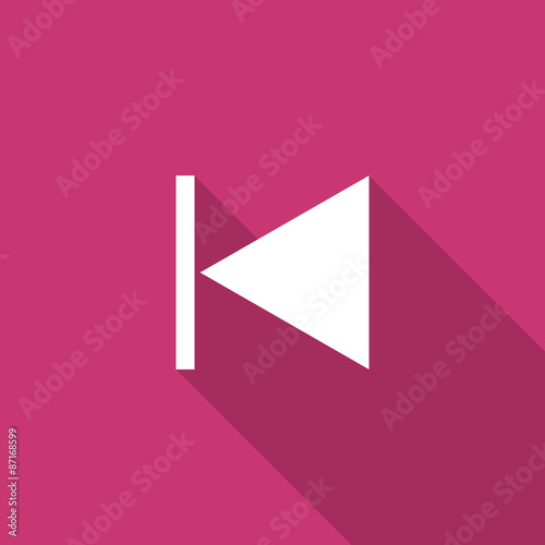 Free Download prev flat design modern icon - GFXLoad