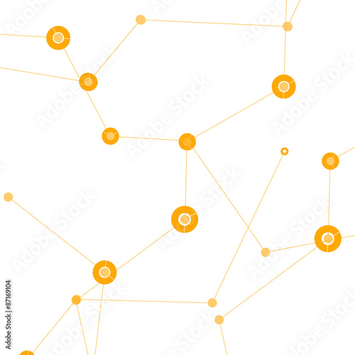 Vector color network connection and DNA design