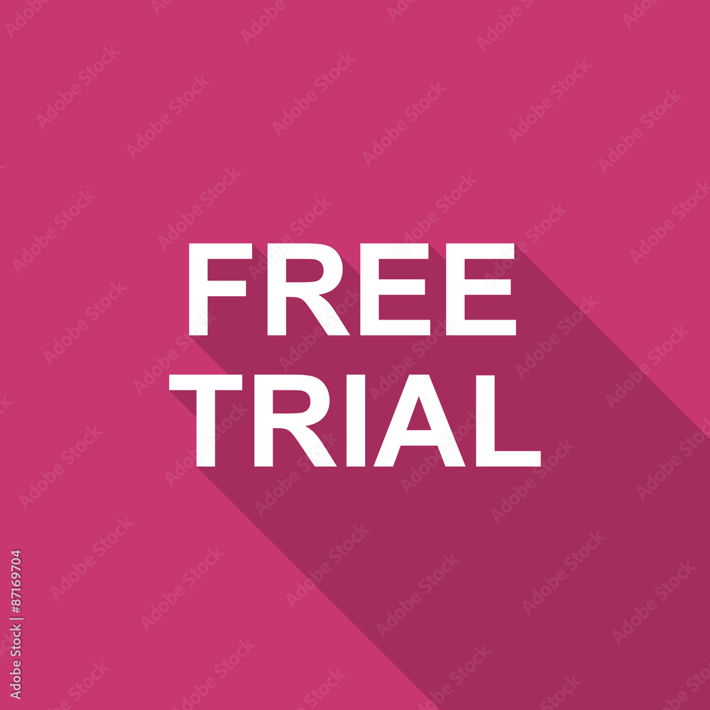 Obraz premium free trial flat design modern icon
