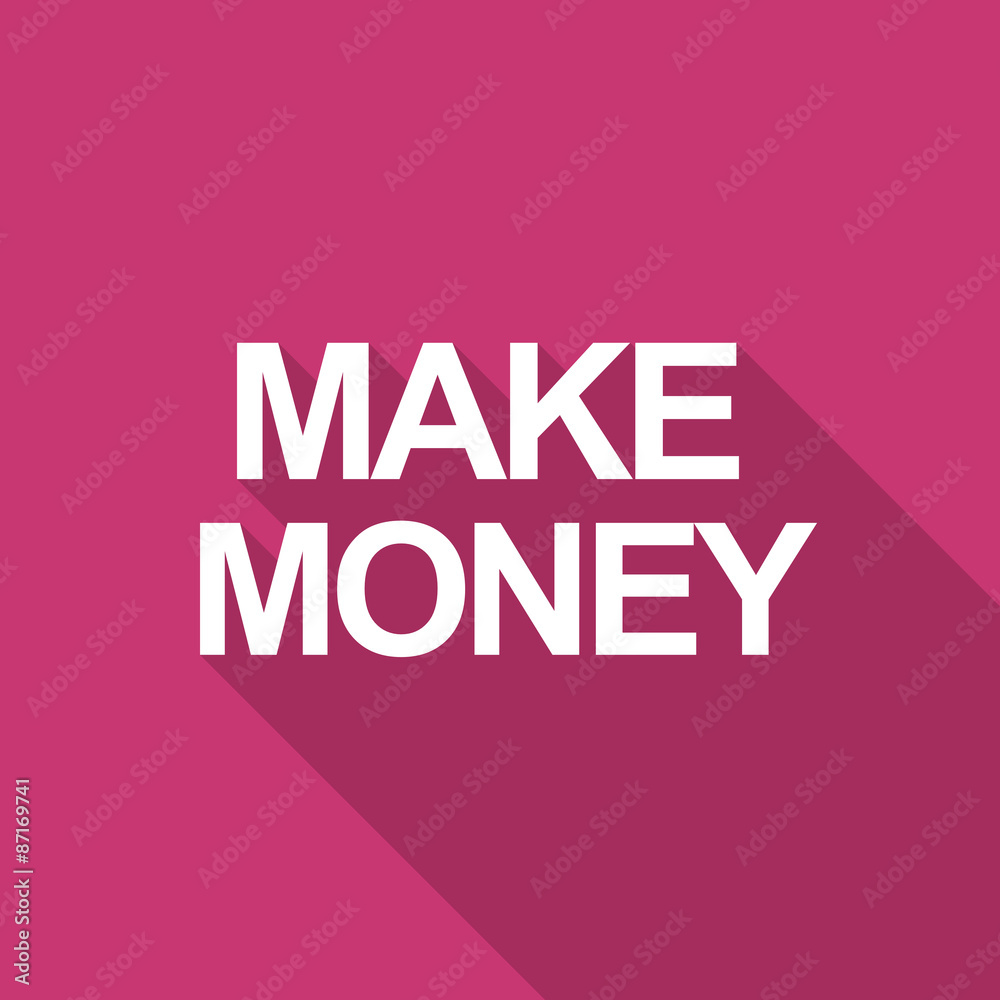 Fototapeta premium make money flat design modern icon