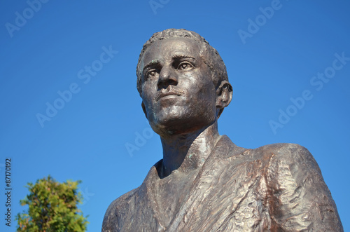 Statue of Gavrilo Princip in East Sarajevo photo