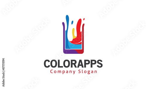 Color apps Logo template