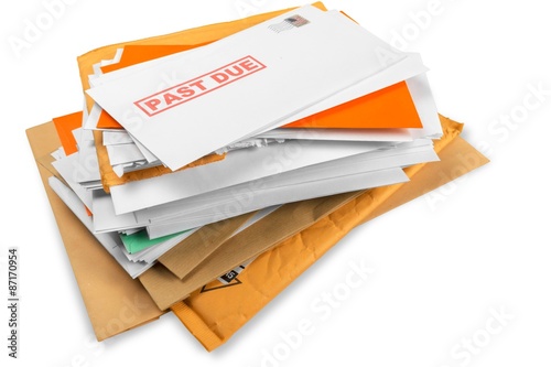Billede på lærred Mail, Stack, Envelope.
