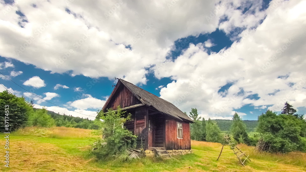 Village countryside time lapse in full HD. Beautiful landscape of Europe. Village countryside time lapse in full HD. Beautiful landscape of Europe.