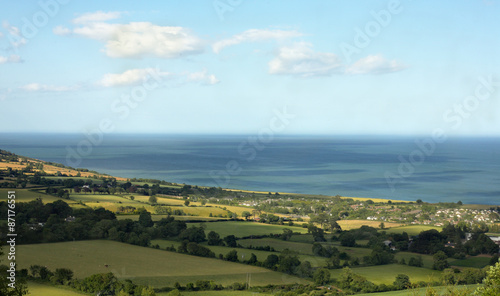 View from Kindlestown Woods to Greystones and Irish sea