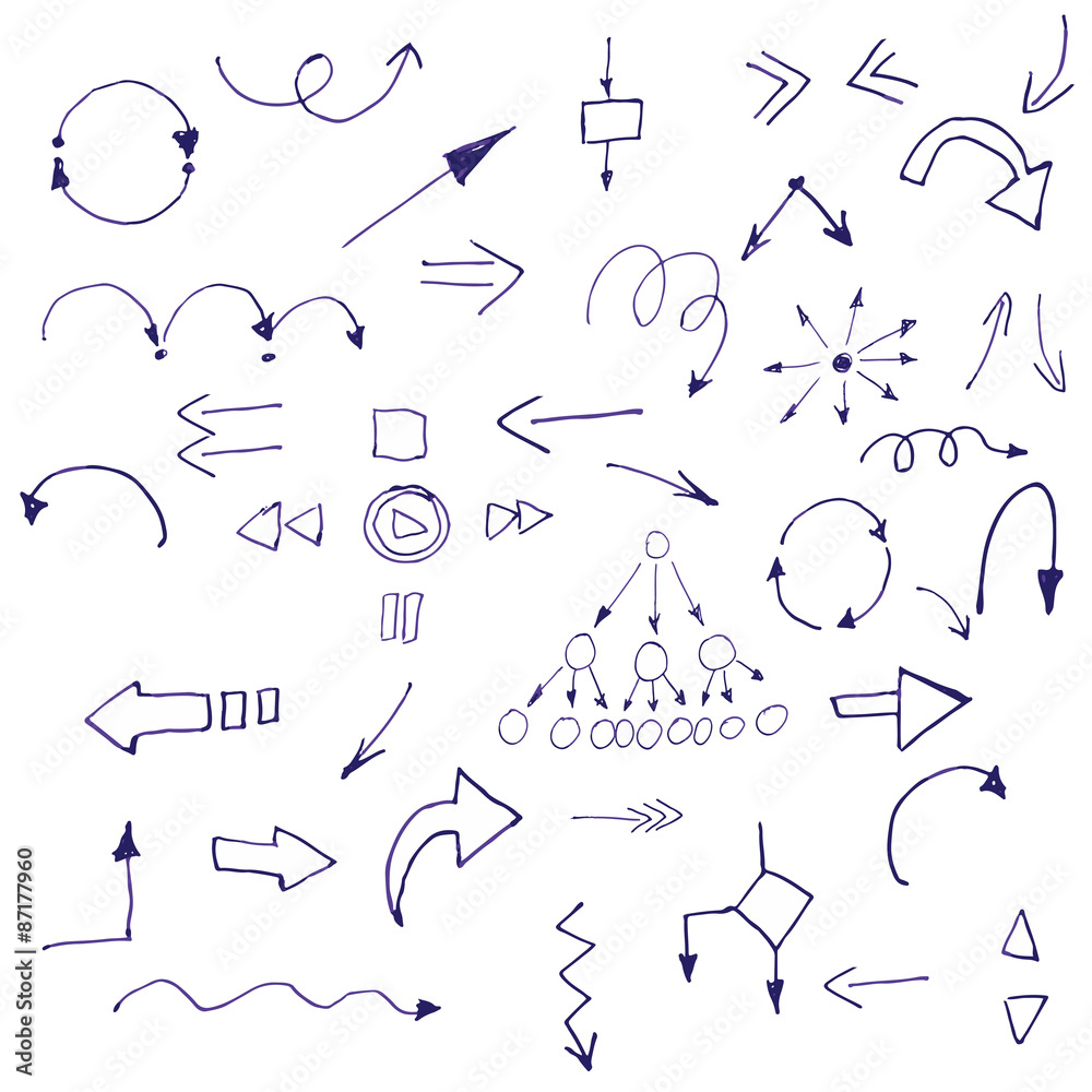 Arrows blue Arrows blue