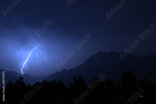 Thunderstorm over the Alps