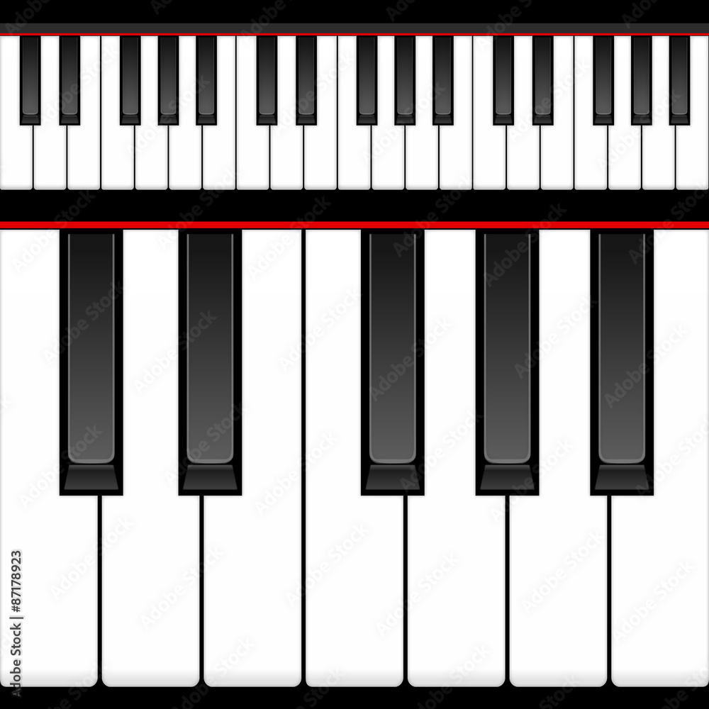 ピアノ 鍵盤 イラスト Stock ベクター Adobe Stock