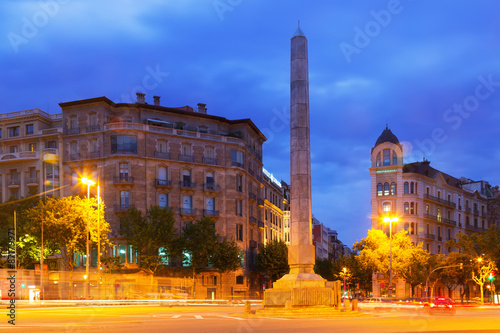 Photography Crossing of avenue Diagonal  and Passeig de Gracia. Barcelona