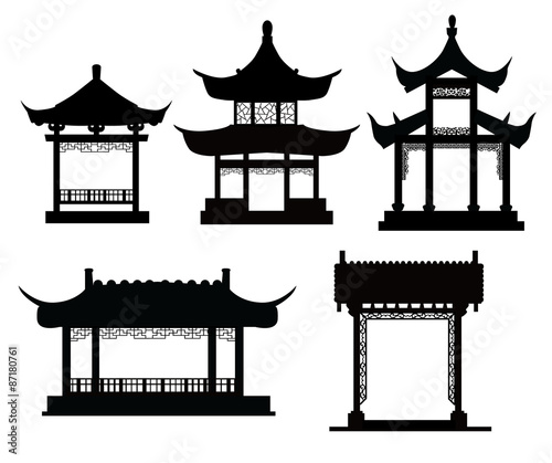 Chinese traditional pavilions
