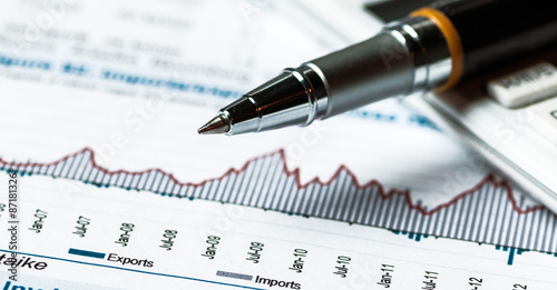 Financial accounting graphs and charts analysis