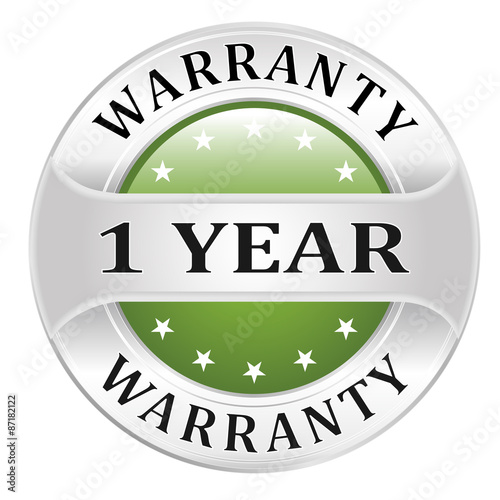 One year warranty green