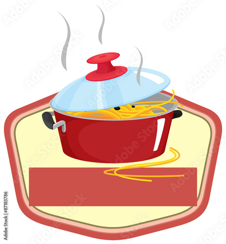 Pot and sign