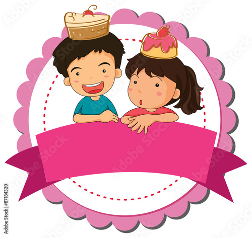 Children and cake