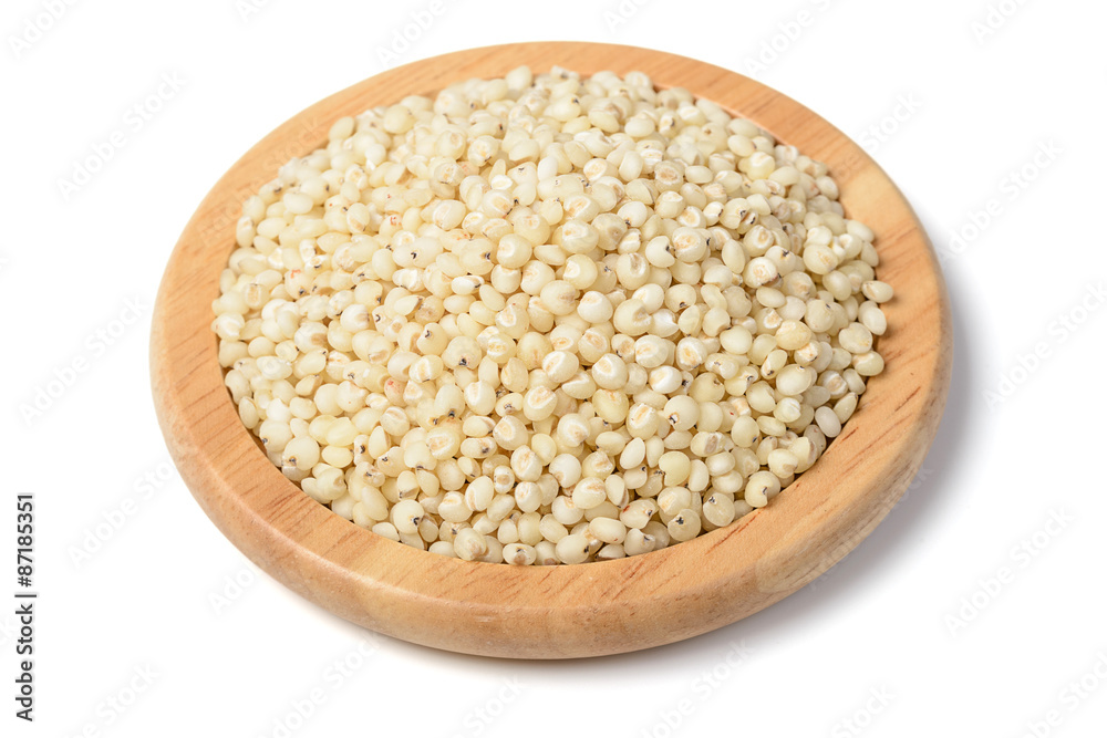 sorghum in the wooden plate, tilt shift lens sorghum in the wooden plate, tilt shift lens