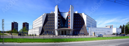 Obraz na płótnie Social insurance Sodra office in Vilnius city w salonie