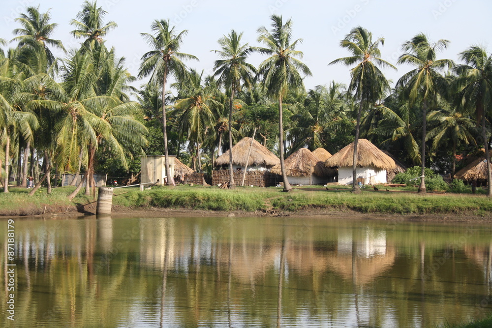 Village lake huts 