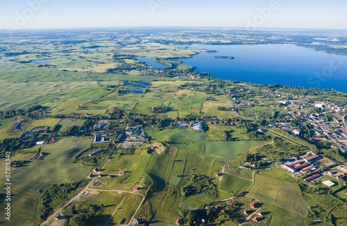 Aerial view of countryside