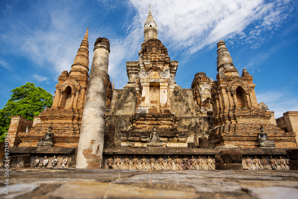 Sukhothai historical park, Mahathat Temple ,Thailand. Sukhothai historical park, Mahathat Temple ,Thailand.