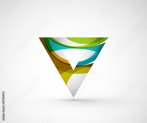 Free Download Abstract geometric company logo triangle, arrow - GFXLoad