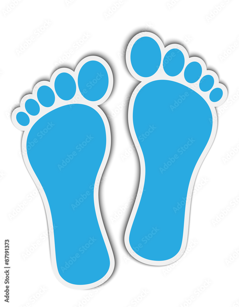 Footprint stickers Footprint stickers