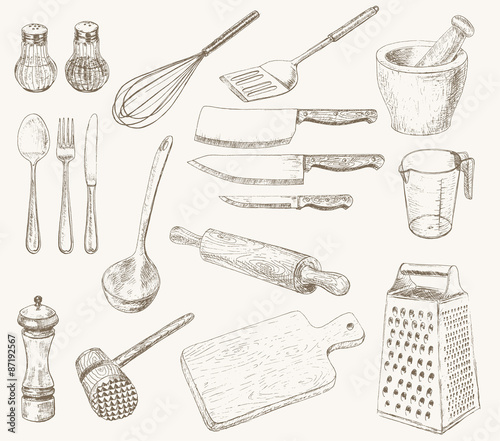 Kitchen utensils set