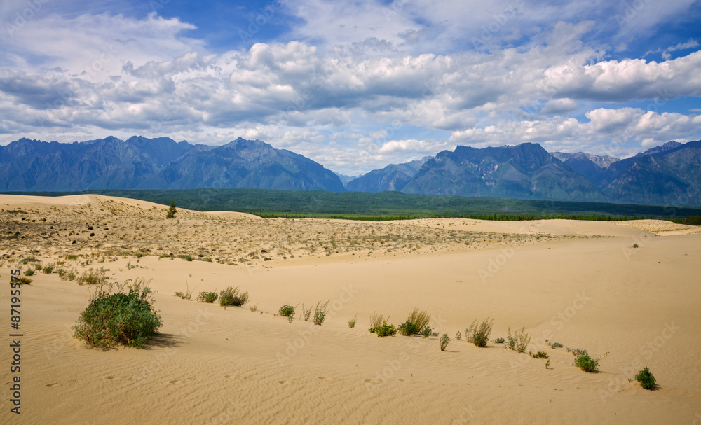 Chara sands and Mountains in Eastern Siberia Chara sands and Mountains in Eastern Siberia