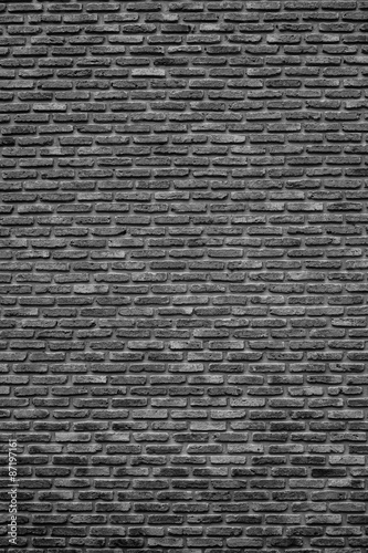 Monochrome brick wall texture  background