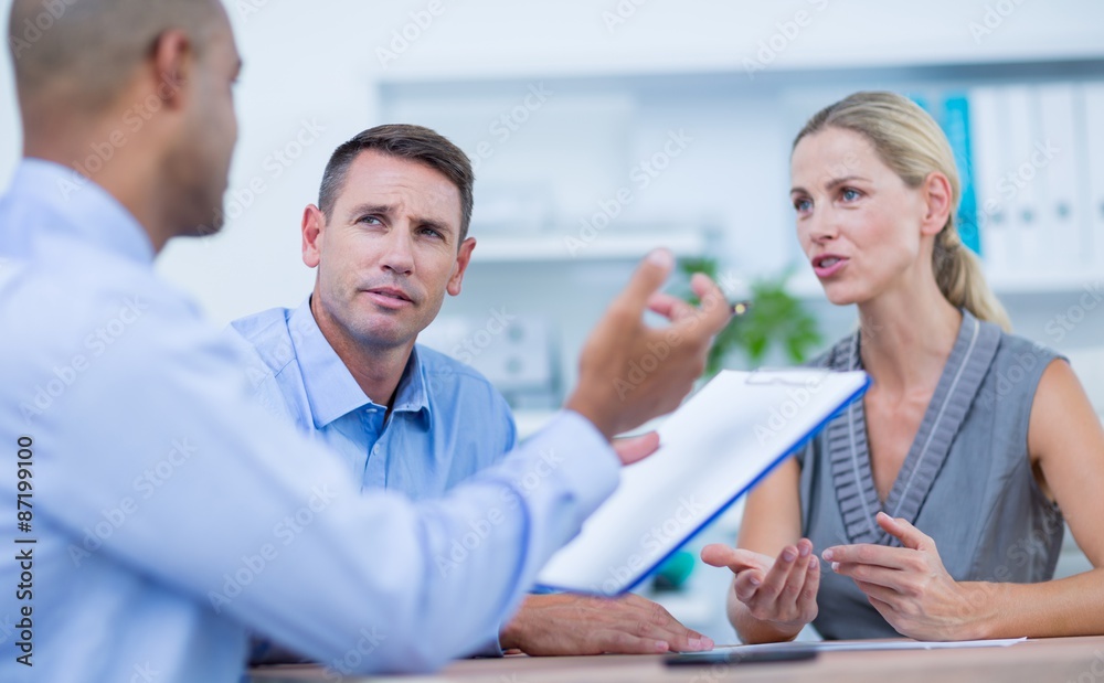 Fototapeta premium Business partners working on laptop