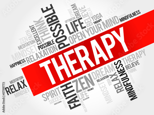Therapy word cloud concept