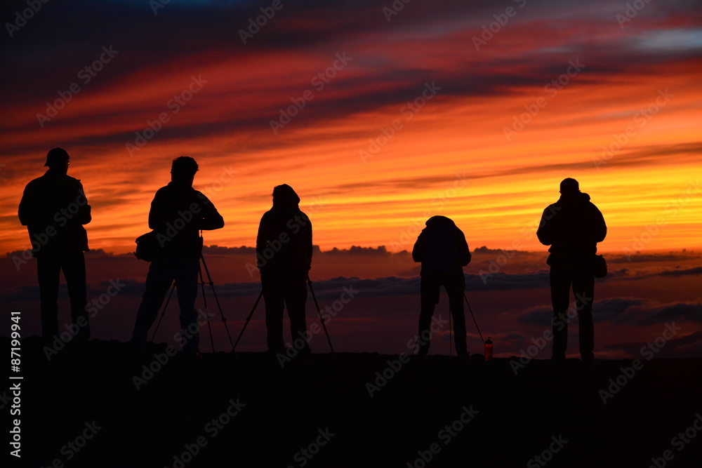 Fototapeta premium Sunset at Haleakalā National Park