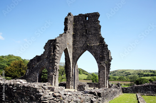 The ancient ruin of Talley Abbey, Carmarthenshire, Wales, UK dates back to the late 12th Century, where it was first founded as a monastery by the Premonstratensians (White Canons) photo