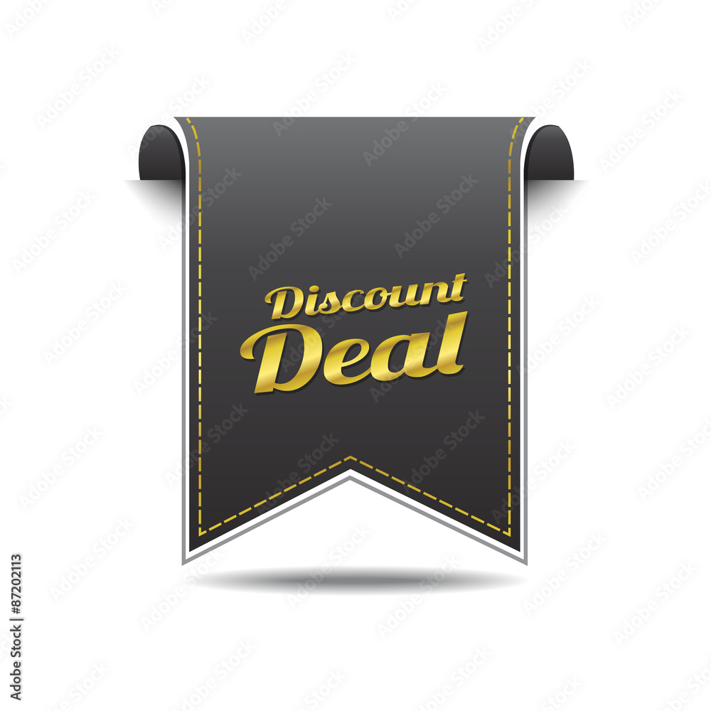 Discount Deal golden Vector Icon Design Discount Deal golden Vector Icon Design