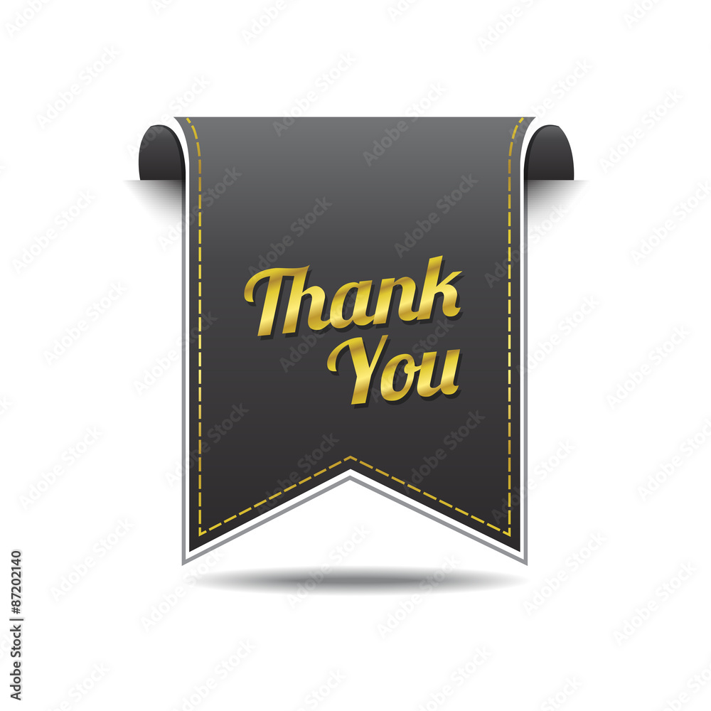 Thank You golden Vector Icon Design Thank You golden Vector Icon Design