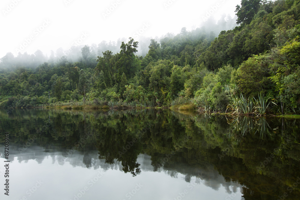 Reflection on the Lake in the morning