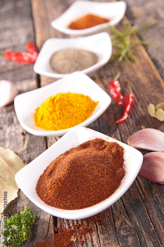 assorted spices assorted spices