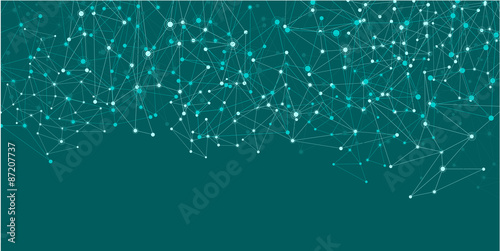 Green social network background.