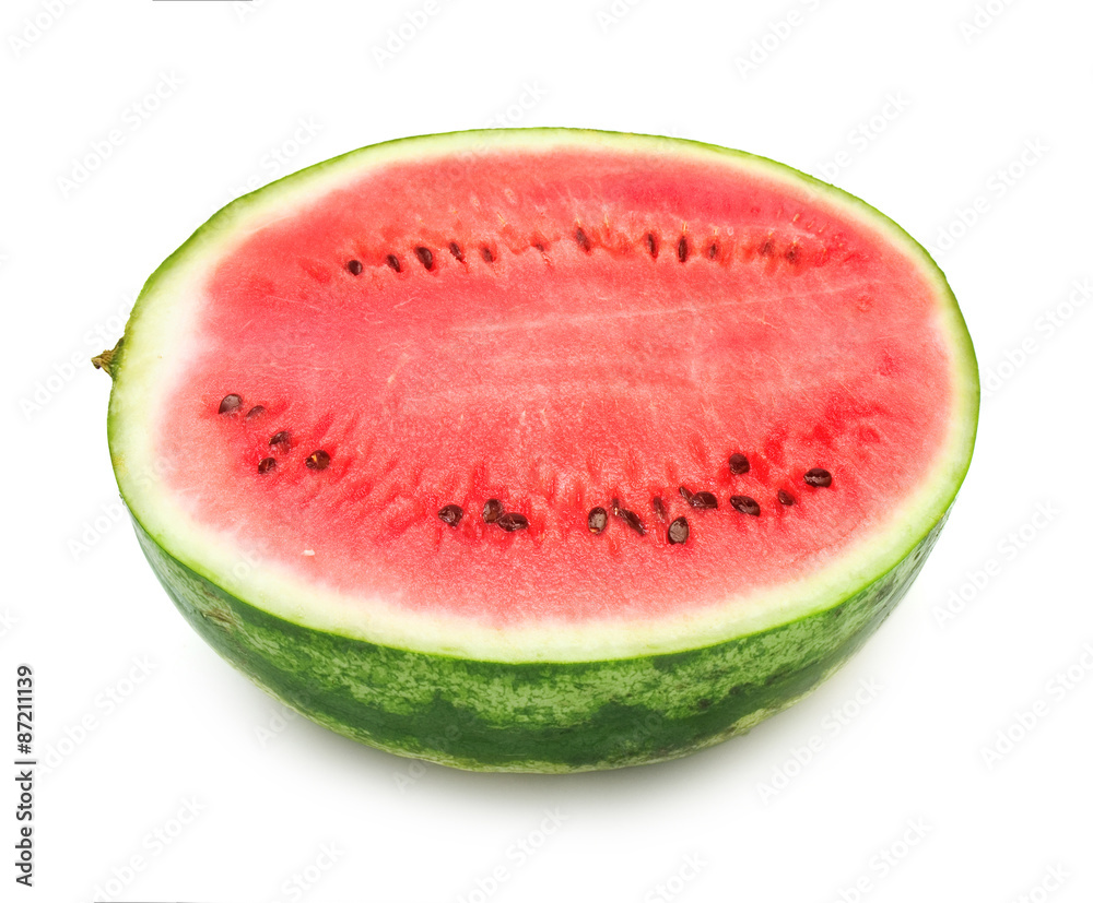 half of watermelon isolated on white background half of watermelon isolated on white background