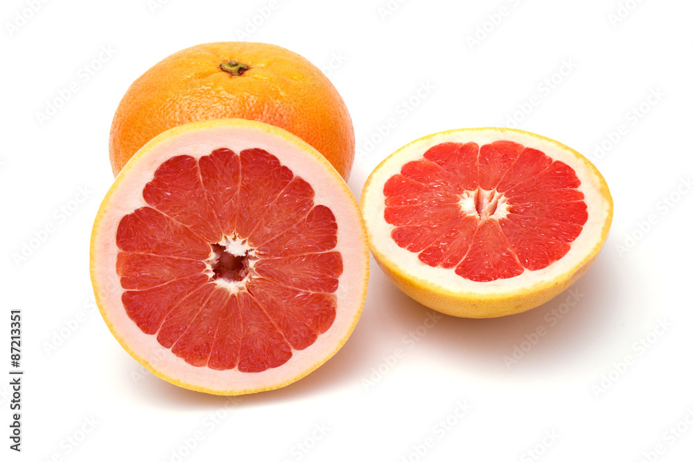 grapefruits on white background grapefruits on white background