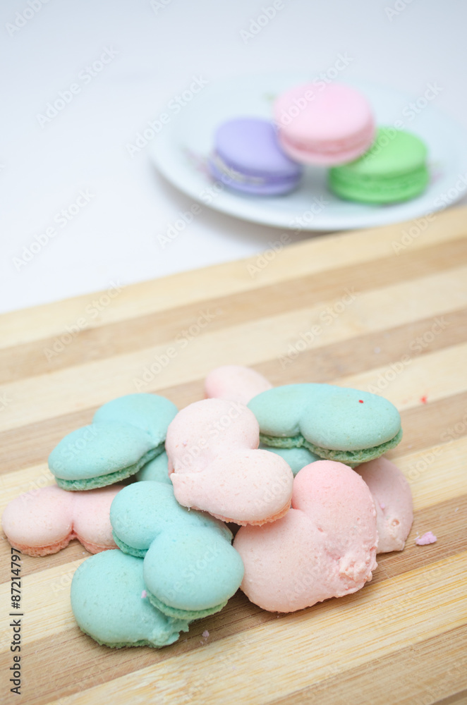 Tasty colorful macaroon