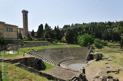 Картината върху платно Fiesole, il Teatro Romano